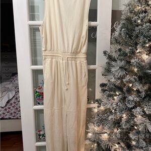 Elegant Cream Jumpsuit